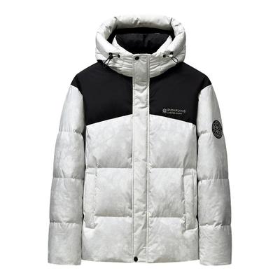 雪中飞男士撞色立领羽绒服