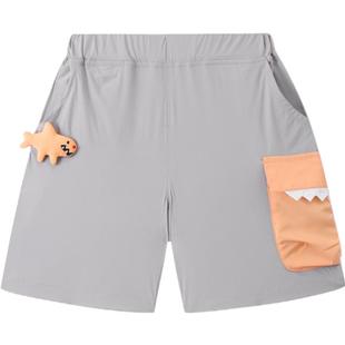 【奥莱清仓】安奈儿男童装裤子2023夏新款宽松宝宝五分运动休闲裤