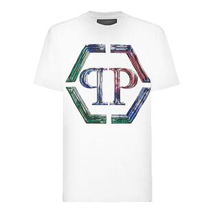 PHILIPP PLEIN 男士Hexagon圆领短袖T恤