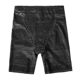 塑身安全裤蕾丝收腹提臀产后高腰收腹内裤薄款保险裤女五分防走光