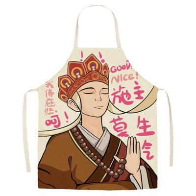 麻布可爱烧烤布艺围裙