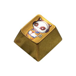 AKKO钛合金机械键盘键帽原创纪念版单个替换女生可爱猫个性外设