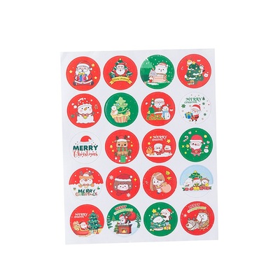 圣诞节贴纸新年圣诞礼物封口贴