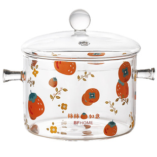 煮水果茶的玻璃锅专用耐高温明火杨梅荔枝饮热红酒料锅皿商用容器