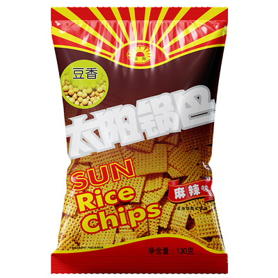 太阳豆香锅巴130g*6大包装吃过瘾