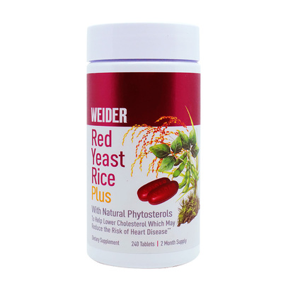 美利生活站Weider Red Yeast Rice红曲米片剂1200mg 240粒新包装