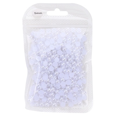 平底纯白abs半圆小珍珠美甲散珠