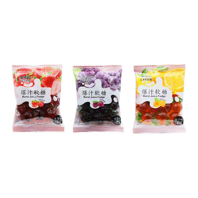 来伊份爆汁软糖500g夹心果汁