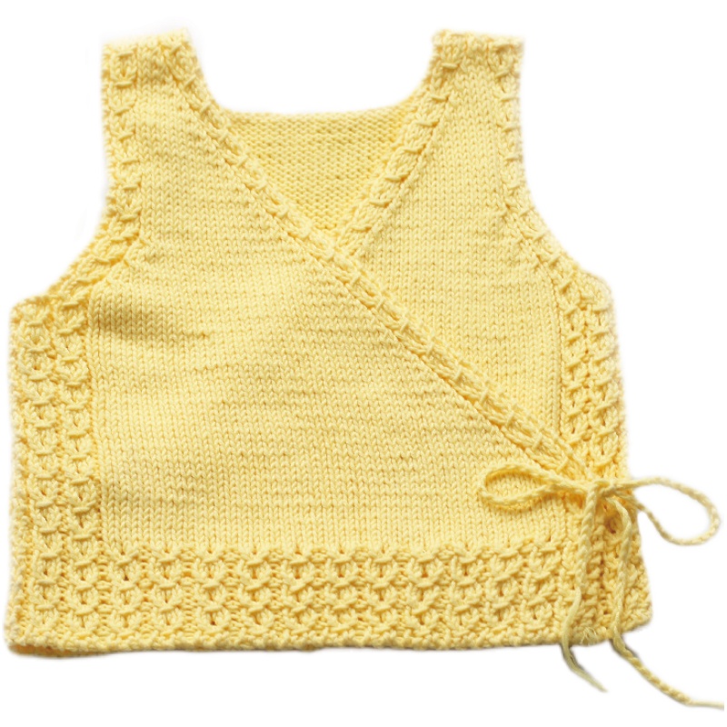 黄马褂背心婴儿衣服宝宝毛线手工编织毛衣孕妈打发时间diy材料包