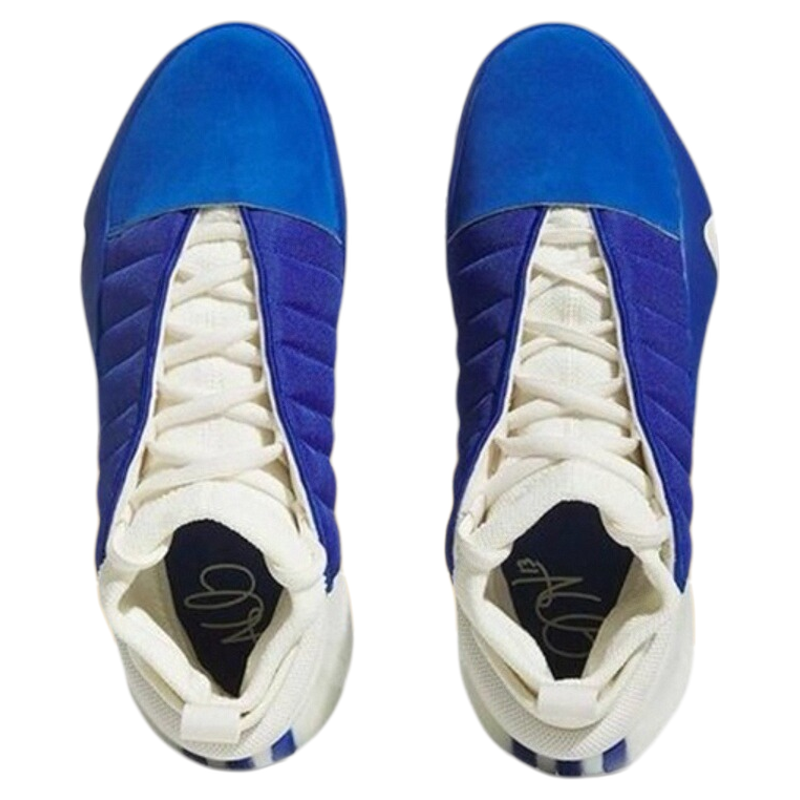 Adidas Harden Vol.7哈登减震包裹实战中帮篮球鞋50大码蓝白/黄黑