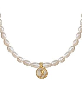 巴洛克淡水珍珠项链轻奢小众高级