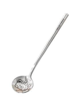 咖啡圆勺食品级304钢加长手柄