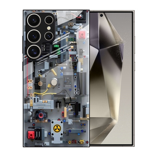 SamsungS25ultra适用26plus三星S24FE手机壳23+22加21u玻璃A56机械M55男54男士case20电路板17苹果16外15男生