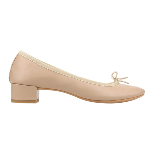 REPETTO丽派朵 CAMILLE胶底芭蕾低跟鞋泰迪棕2026夏季新品