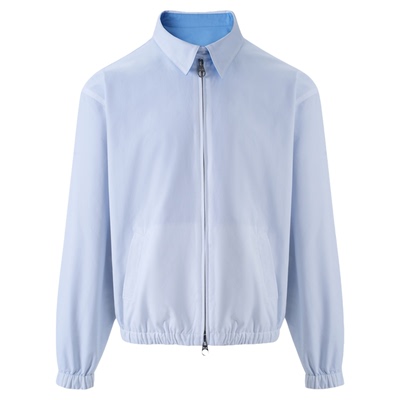 丝光棉新贵极简双面双拉链夹克男