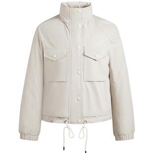 Navigare意大利小帆船白色加厚羽绒服女士冬季新款通勤防寒服外套