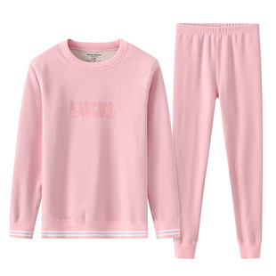 少女孩初中生保暖内衣衬衣衬裤套装加绒加厚高中学生大童秋衣秋裤