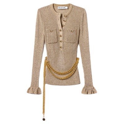 self-portrait亨利领上衣