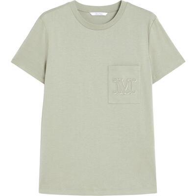 【甄选惠享】MaxMara 女装棉质针织短袖T恤1946045106