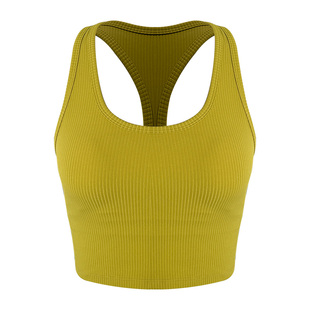 Willowind弹力瑜伽内衣含胸垫运动内衣防震高度支撑工字透气背心