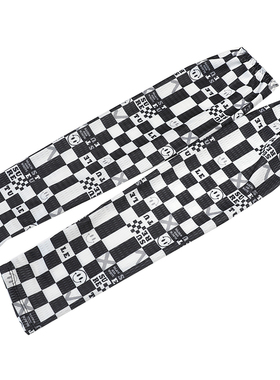 夏季冰丝男女棋盘格防晒袖套护臂