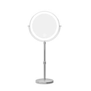 老花眼镜子 5倍10倍放大可升降伸缩镜带灯双面放大化妆镜折叠便携