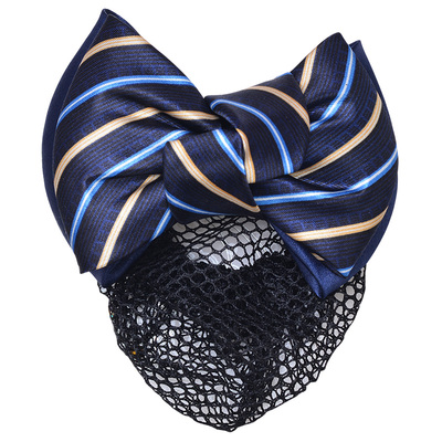 黄色条纹空姐酒店套装发夹头花