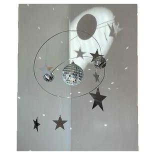 光斑阳光捕手星球吊饰宇宙星空反光灯球星星夜空迪斯科平衡挂饰