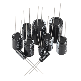 直插铝电解电容器元件16/25V/35v/50/10/47/100/220/1000/2200uf