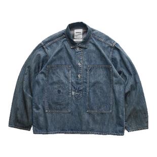 现货 BOWWOW US ARMY M-35 DENIM 日产破坏做旧军事牛仔夹克 25AW