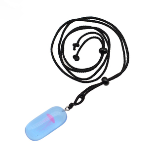 夜光水母项链挂件潜水员周边个性配饰海洋生物树脂发光吊坠带绳