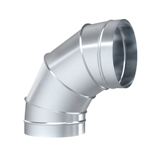 镀锌白铁皮90度弯头不锈钢螺旋管配件烟囱排烟管道变径45弯头定制