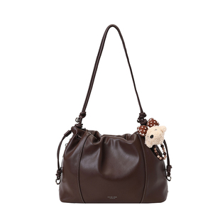 南风Chio2nd 金秋枫景托特包包女款小众贵气抽绳褶皱包单肩斜挎包