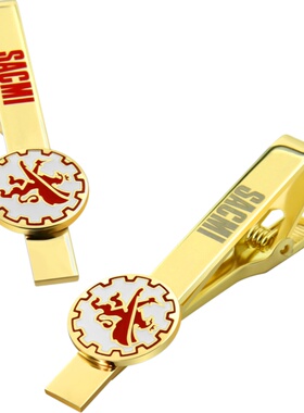 企业公司logo金属领带夹定制男士