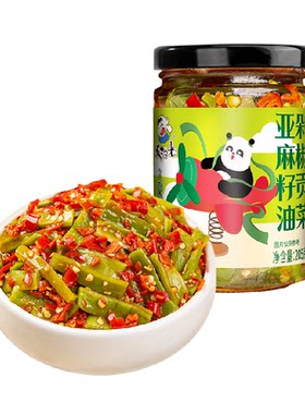 饭扫光亚麻籽油剁椒贡菜下饭菜