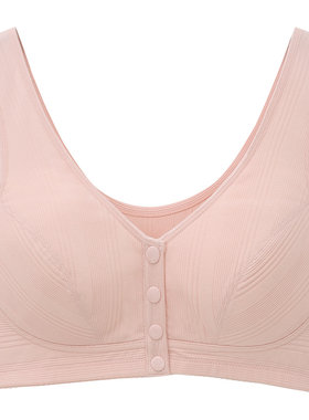 三枪前扣聚拢纯棉收副乳美背文胸