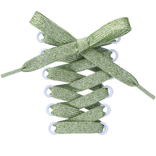 野象彩色鞋带适用麦昆小白鞋板鞋女ins潮扁平加宽绿色粉白色鞋绳