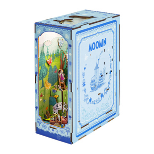 姆明X猫的天空之城联名拼装书立葱葱姆明谷DIY模型小屋解压礼物