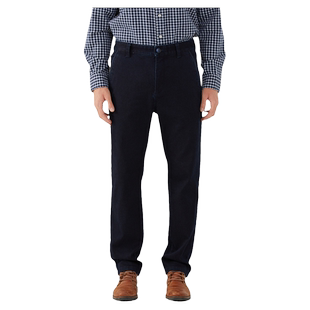 波顿2025年直筒牛仔裤男士秋冬新款高端百搭深蓝色休闲加厚长裤子