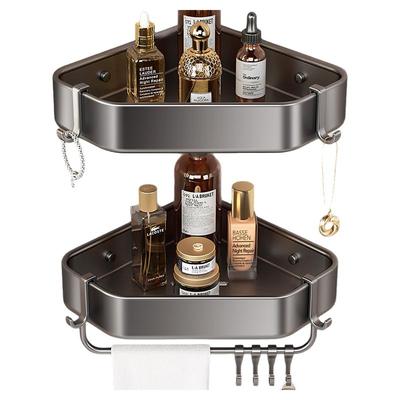 浴室三角置物架太空铝免打孔架子