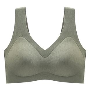无痕内衣背心式一体运动收副乳薄款聚拢美背防下垂孕妇大码文胸罩