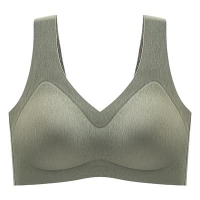 无痕内衣背心运动无磁大码文胸罩