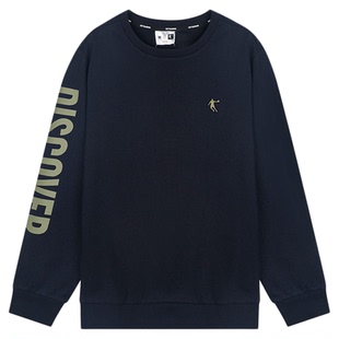 乔丹圆领卫衣女款宽松透气羽毛球运动服上衣2026春季新款大码女装