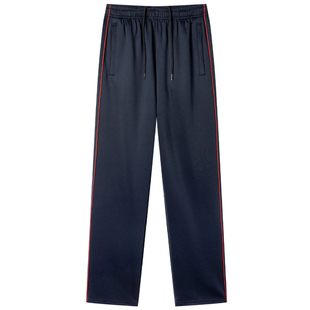 秋冬季校服裤子加绒加厚藏青色初高中小学生一道杠男女校裤羊羔绒