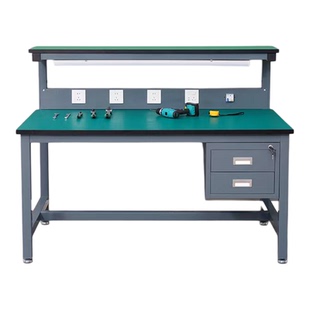 防静电工作台带灯插座不锈钢操作台维修工厂检验实验桌子打包台