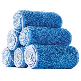 粘贴式平板拖把拖布头替换布通用加厚无水印魔术贴自粘布拖地抹布