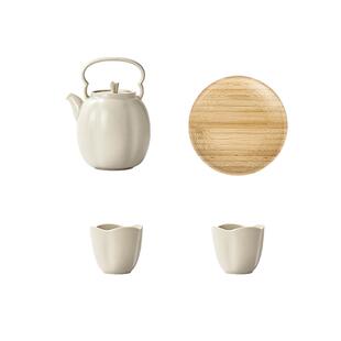 故宫淘宝｜青白釉瓜棱壶茶具套装博物馆文创礼盒生日礼物送长辈