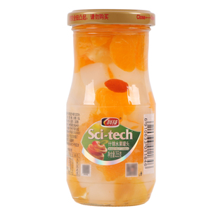 科技糖水什锦罐头 255克*5瓶 混合杂果罐头 新鲜水果捞办公室零食