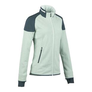 迪卡侬新款秋冬摇粒绒外套女山地徒步绒衣保暖夹克防风防泼水ODF