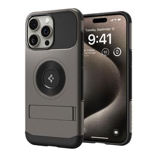 Spigen 适用于苹果iphone15 Pro Max手机壳新款Mag Safe磁吸保护套15pro全包防摔气囊TPU高级感支架硬外壳男